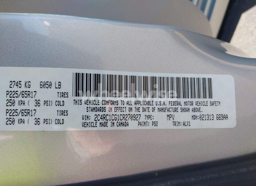 Photo 9 of 2012 Chrysler Town & COUNTRY TOURING-L (VIN 2C4RC1CG1CR270927)