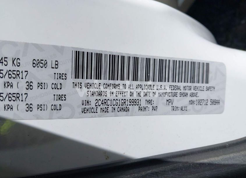 Photo 9 of 2016 Chrysler Town & COUNTRY TOURING-L ANNIVERSARY EDITION (VIN 2C4RC1CG1GR199931)