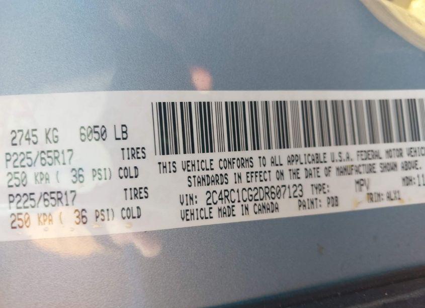 Photo 9 of 2013 Chrysler Town & COUNTRY TOURING-L (VIN 2C4RC1CG2DR607123)