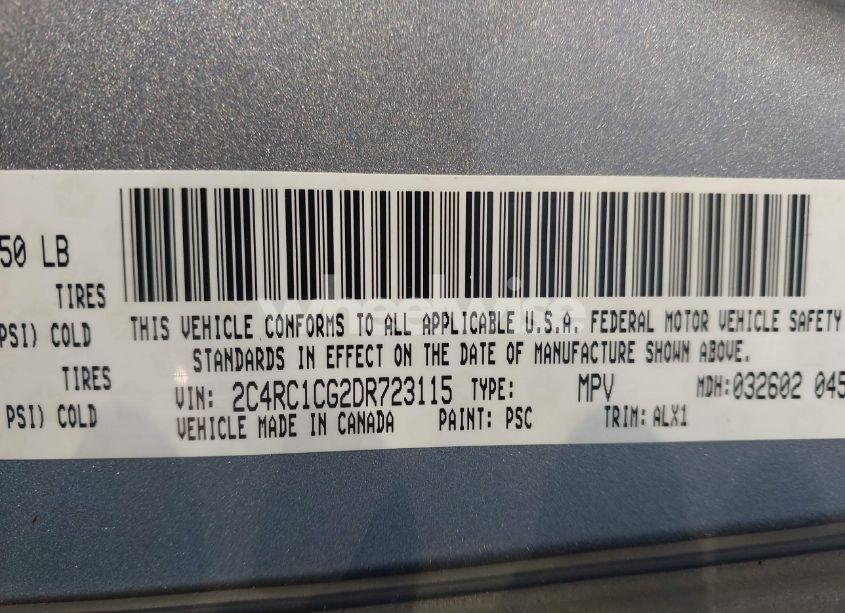 Photo 9 of 2013 Chrysler Town & COUNTRY TOURING-L (VIN 2C4RC1CG2DR723115)