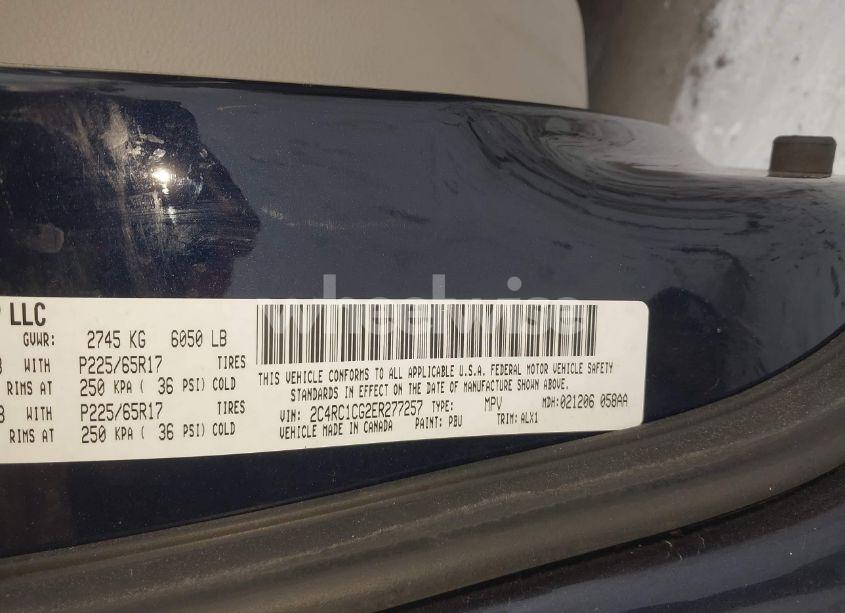 Photo 9 of 2014 Chrysler Town & COUNTRY TOURING-L (VIN 2C4RC1CG2ER277257)