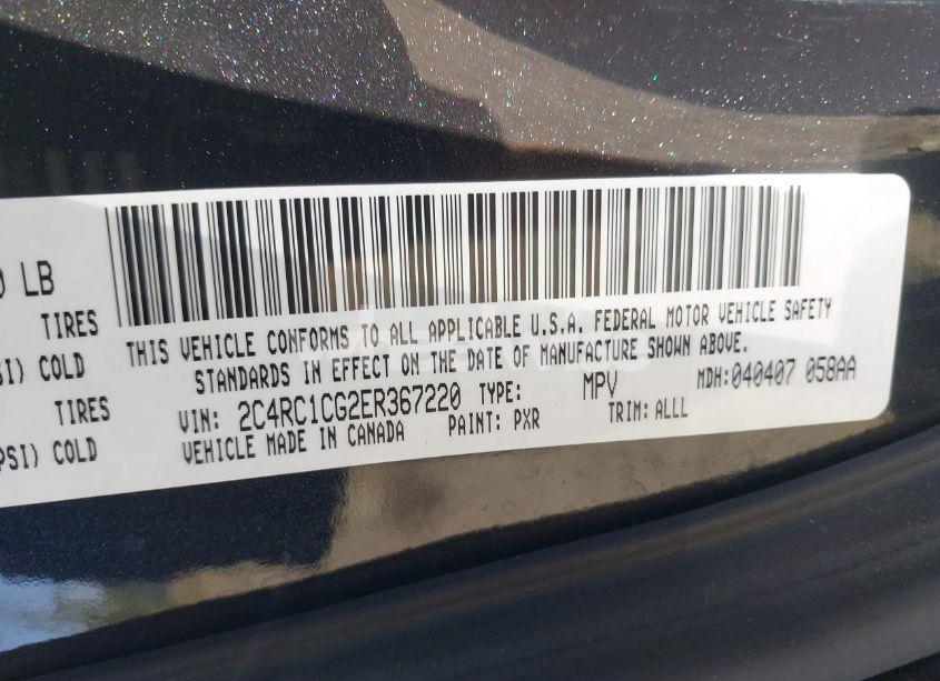 Photo 9 of 2014 Chrysler Town & COUNTRY TOURING-L (VIN 2C4RC1CG2ER367220)