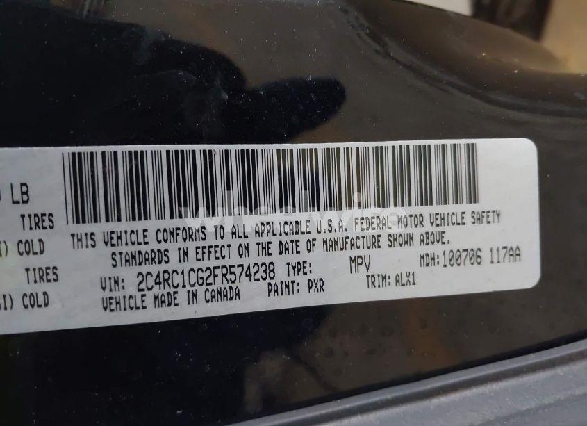 Photo 9 of 2015 Chrysler Town & COUNTRY TOURING-L (VIN 2C4RC1CG2FR574238)