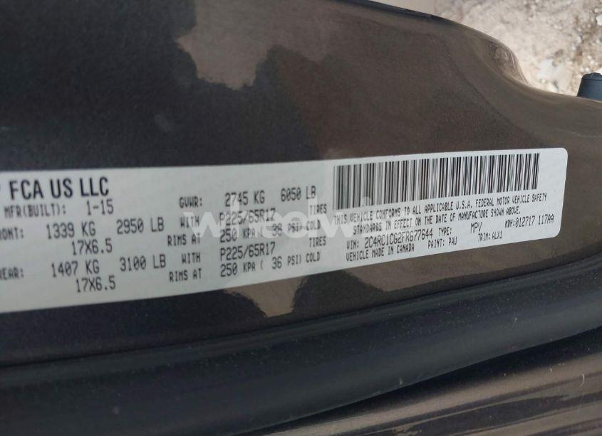 Photo 9 of 2015 Chrysler Town & COUNTRY TOURING-L (VIN 2C4RC1CG2FR677644)