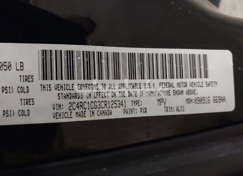 Photo 9 of 2012 Chrysler Town & COUNTRY TOURING-L (VIN 2C4RC1CG3CR125341)