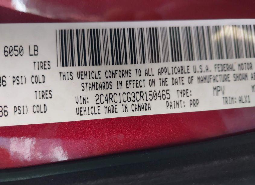 Photo 9 of 2012 Chrysler Town & COUNTRY TOURING-L (VIN 2C4RC1CG3CR150465)