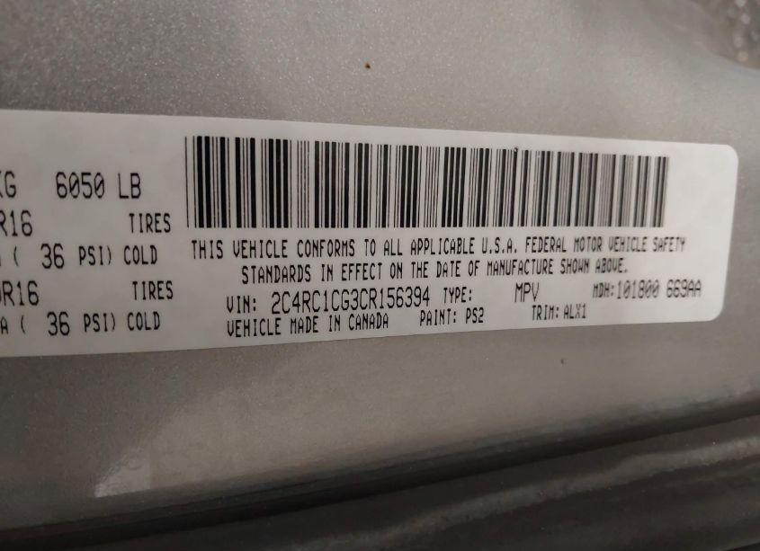 Photo 9 of 2012 Chrysler Town & COUNTRY TOURING-L (VIN 2C4RC1CG3CR156394)