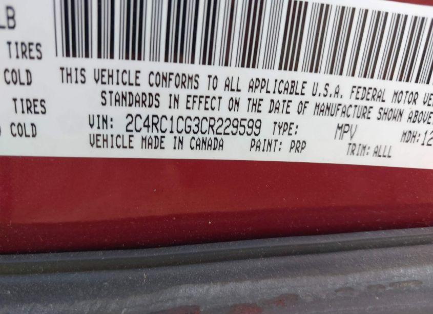 Photo 9 of 2012 Chrysler Town & COUNTRY TOURING-L (VIN 2C4RC1CG3CR229599)