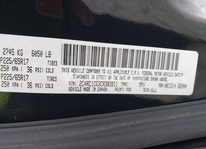 Photo 9 of 2012 Chrysler Town & COUNTRY TOURING-L (VIN 2C4RC1CG3CR383911)