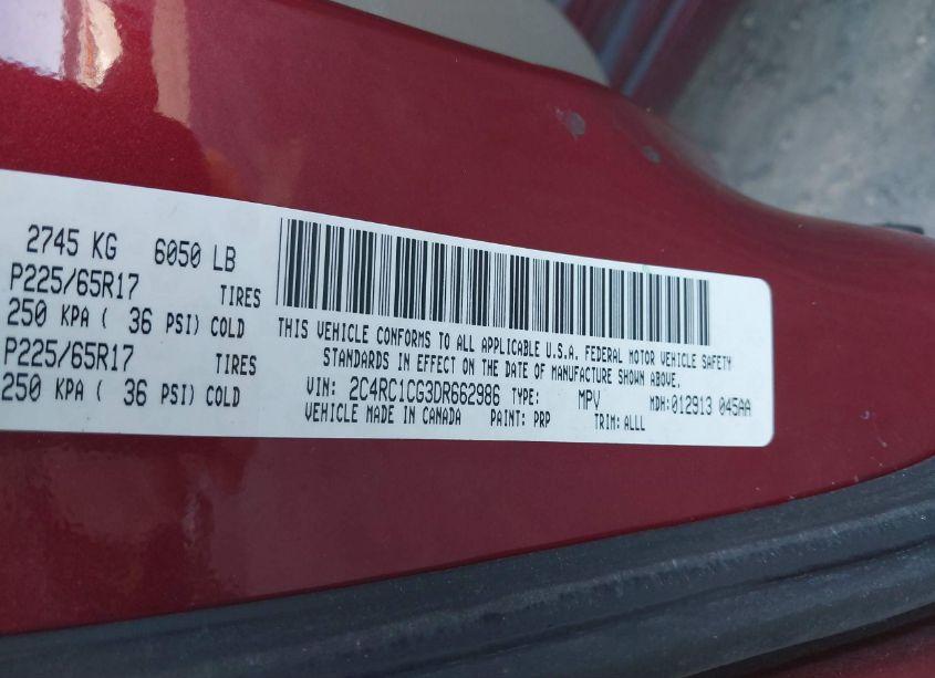 Photo 9 of 2013 Chrysler Town & COUNTRY TOURING-L (VIN 2C4RC1CG3DR662986)