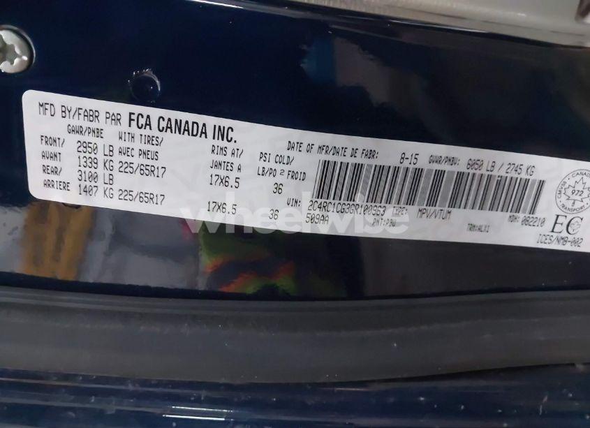 Photo 9 of 2016 Chrysler Town & COUNTRY TOURING L (VIN 2C4RC1CG3GR100963)