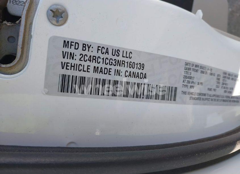 Photo 9 of 2022 Chrysler Voyager LX (VIN 2C4RC1CG3NR160139)