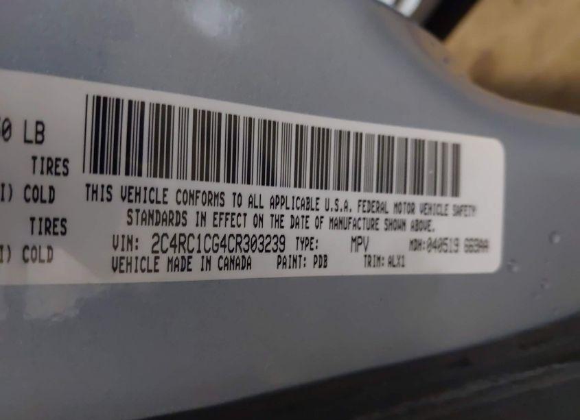 Photo 9 of 2012 Chrysler Town & COUNTRY TOURING-L (VIN 2C4RC1CG4CR303239)