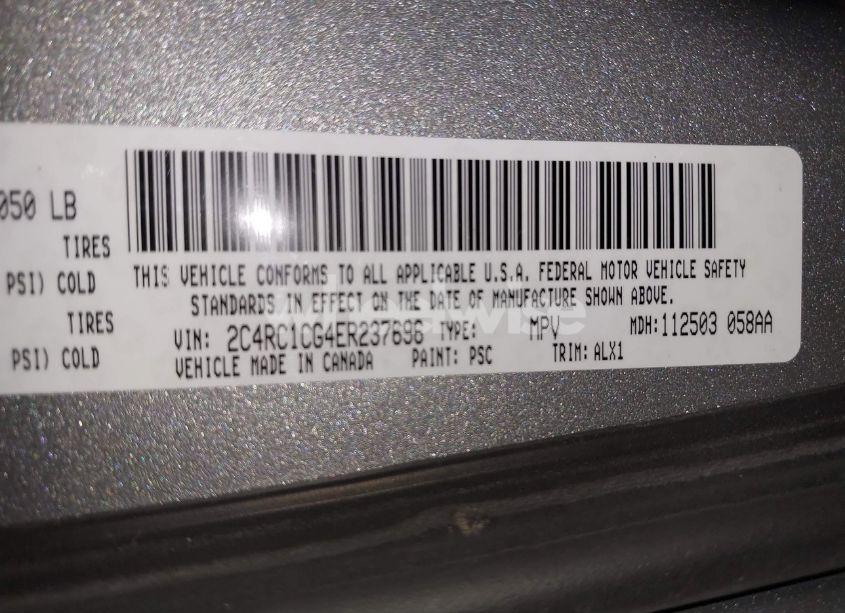 Photo 9 of 2014 Chrysler Town & COUNTRY TOURING-L (VIN 2C4RC1CG4ER237696)