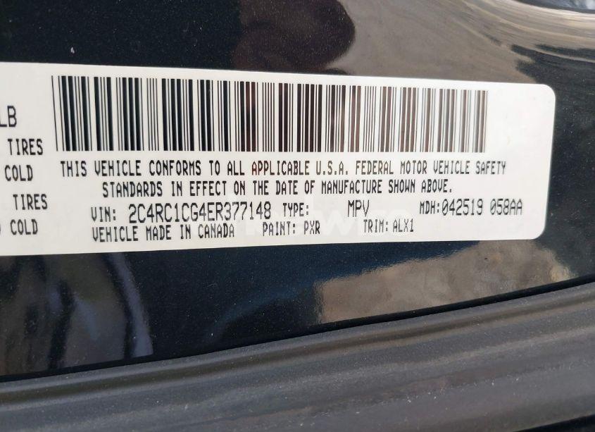 Photo 9 of 2014 Chrysler Town & COUNTRY TOURING-L (VIN 2C4RC1CG4ER377148)