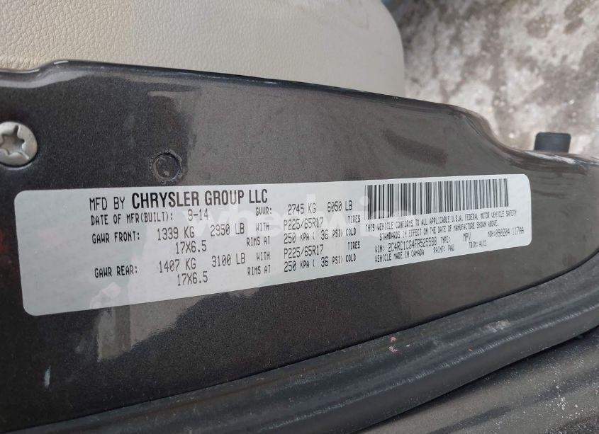 Photo 9 of 2015 Chrysler Town & COUNTRY TOURING-L (VIN 2C4RC1CG4FR525588)