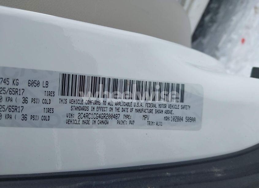 Photo 9 of 2016 Chrysler Town & COUNTRY TOURING-L ANNIVERSARY EDITION (VIN 2C4RC1CG4GR200487)