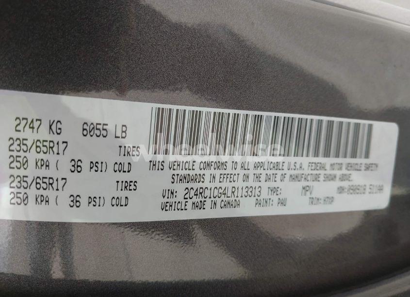 Photo 9 of 2020 Chrysler Voyager LX (VIN 2C4RC1CG4LR113313)