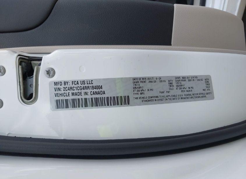 Photo 9 of 2024 Chrysler Voyager LX (VIN 2C4RC1CG4RR184004)