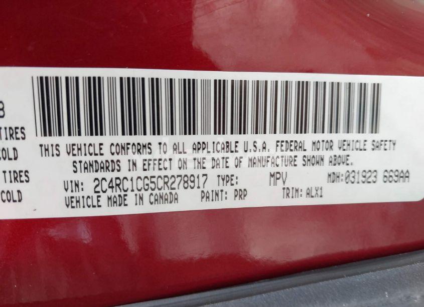 Photo 9 of 2012 Chrysler Town & COUNTRY TOURING-L (VIN 2C4RC1CG5CR278917)