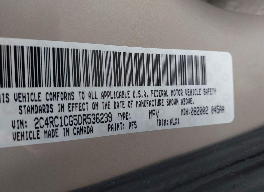 Photo 9 of 2013 Chrysler Town & COUNTRY TOURING-L (VIN 2C4RC1CG5DR536239)