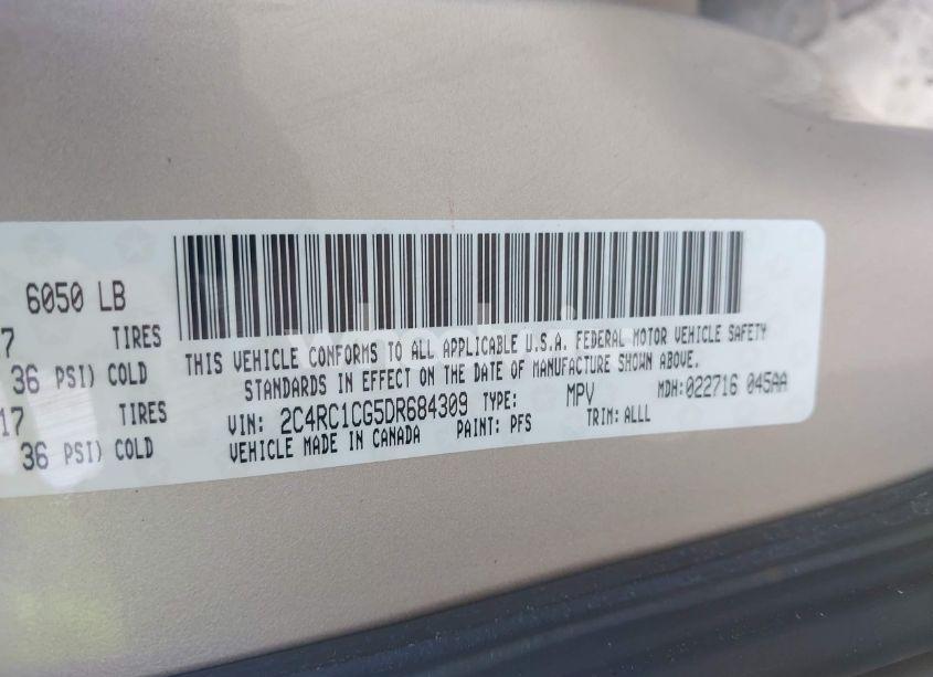 Photo 9 of 2013 Chrysler Town & COUNTRY TOURING-L (VIN 2C4RC1CG5DR684309)