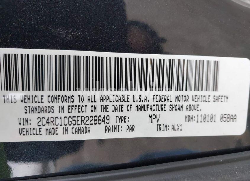 Photo 9 of 2014 Chrysler Town & COUNTRY TOURING-L (VIN 2C4RC1CG5ER228649)