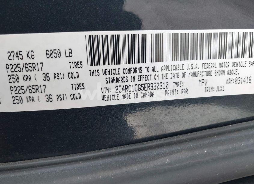 Photo 9 of 2014 Chrysler Town & COUNTRY TOURING-L 30TH ANNIVERSARY (VIN 2C4RC1CG5ER330310)