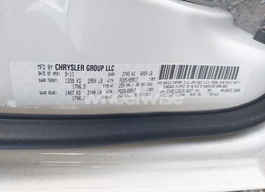 Photo 9 of 2012 Chrysler Town & COUNTRY TOURING-L (VIN 2C4RC1CG6CR118027)