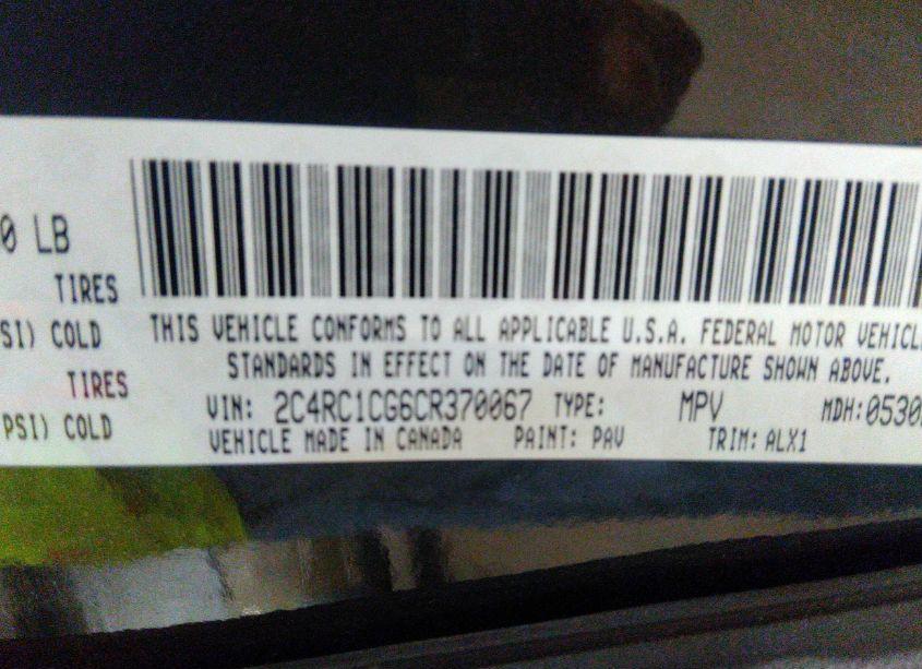 Photo 9 of 2012 Chrysler Town & COUNTRY TOURING-L (VIN 2C4RC1CG6CR370067)