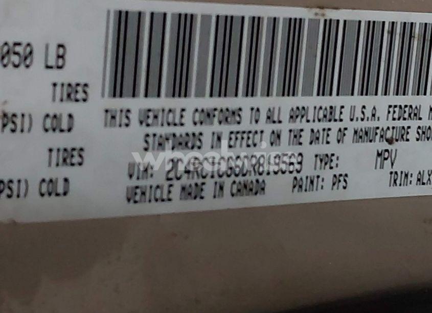 Photo 9 of 2013 Chrysler Town & COUNTRY TOURING-L (VIN 2C4RC1CG6DR819569)