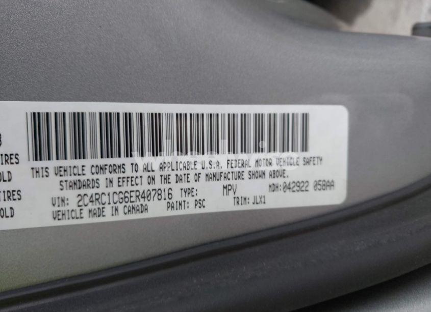 Photo 9 of 2014 Chrysler Town & COUNTRY TOURING-L 30TH ANNIVERSARY (VIN 2C4RC1CG6ER407816)