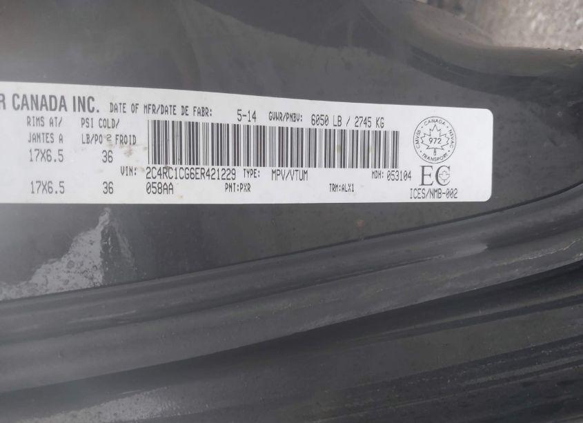 Photo 9 of 2014 Chrysler Town & COUNTRY TOURING-L (VIN 2C4RC1CG6ER421229)