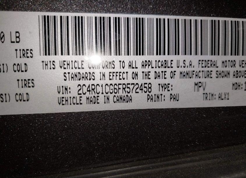 Photo 9 of 2015 Chrysler Town & COUNTRY TOURING-L (VIN 2C4RC1CG6FR572458)