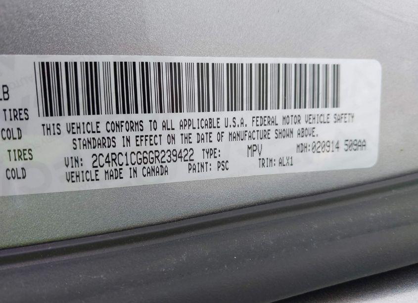 Photo 9 of 2016 Chrysler Town & COUNTRY TOURING-L ANNIVERSARY EDITION (VIN 2C4RC1CG6GR239422)