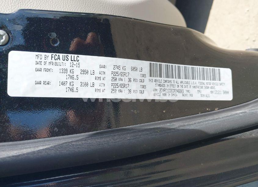 Photo 9 of 2016 Chrysler Town & COUNTRY TOURING-L (VIN 2C4RC1CG6GR248203)