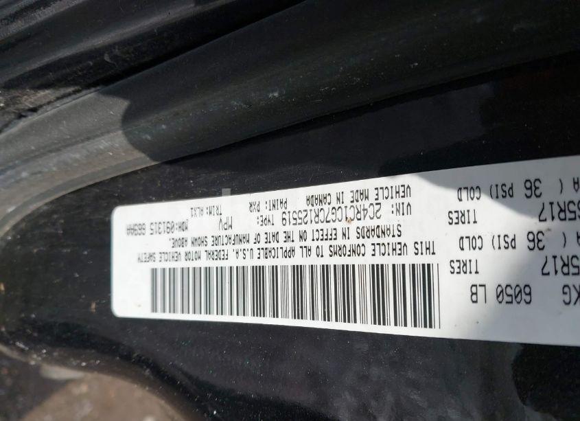 Photo 9 of 2012 Chrysler Town & COUNTRY TOURING-L (VIN 2C4RC1CG7CR125519)