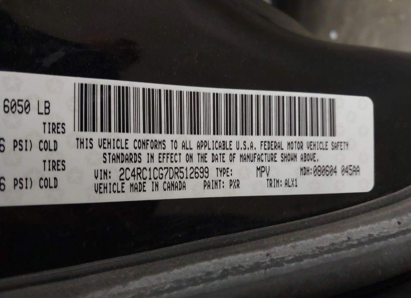 Photo 9 of 2013 Chrysler Town & COUNTRY TOURING-L (VIN 2C4RC1CG7DR512699)