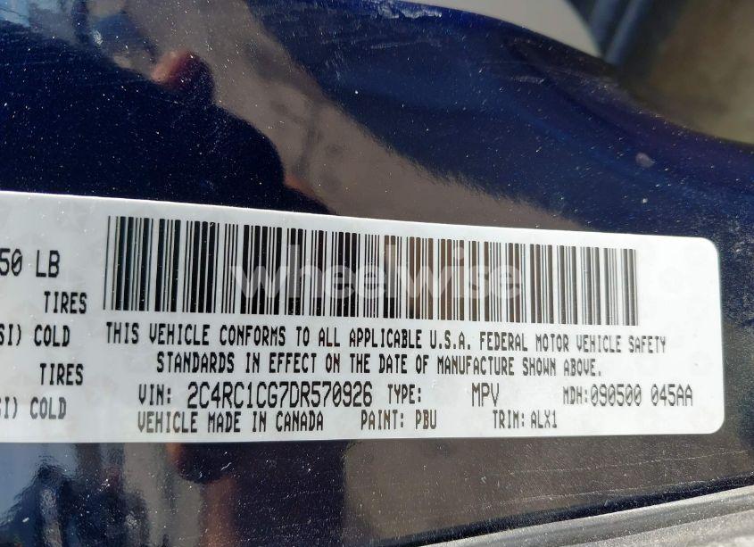 Photo 9 of 2013 Chrysler Town & COUNTRY TOURING-L (VIN 2C4RC1CG7DR570926)