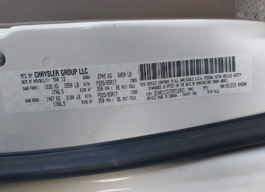 Photo 9 of 2013 Chrysler Town & COUNTRY TOURING-L (VIN 2C4RC1CG7DR712031)