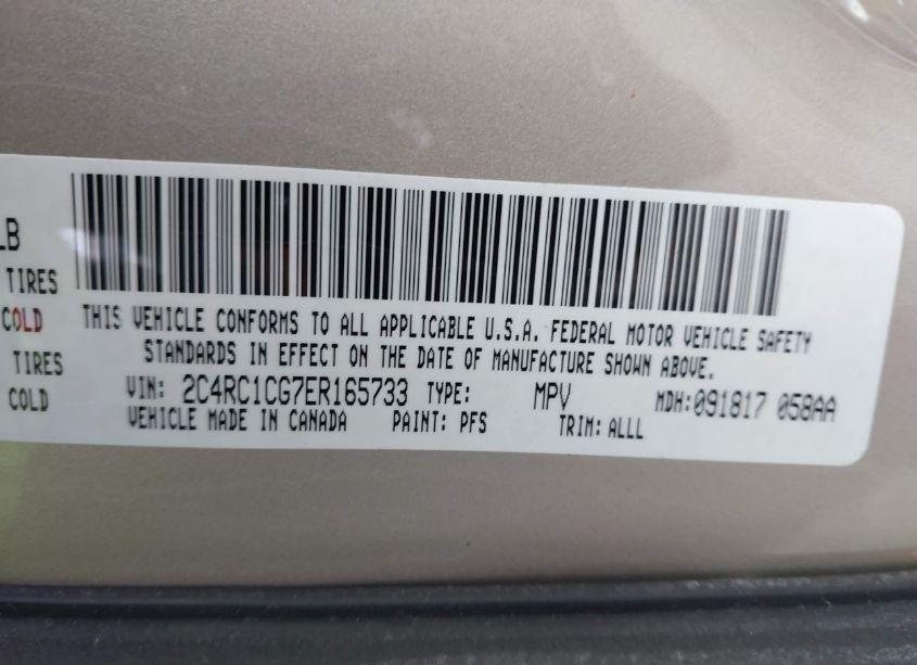 Photo 9 of 2014 Chrysler Town & COUNTRY TOURING-L (VIN 2C4RC1CG7ER165733)