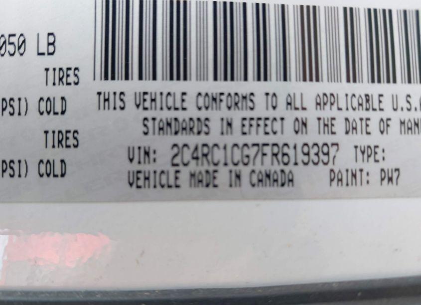 Photo 9 of 2015 Chrysler Town & COUNTRY TOURING-L (VIN 2C4RC1CG7FR619397)