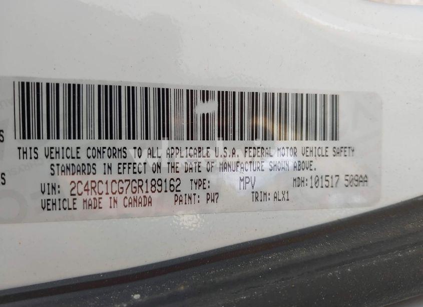 Photo 9 of 2016 Chrysler Town & COUNTRY TOURING-L ANNIVERSARY EDITION (VIN 2C4RC1CG7GR189162)