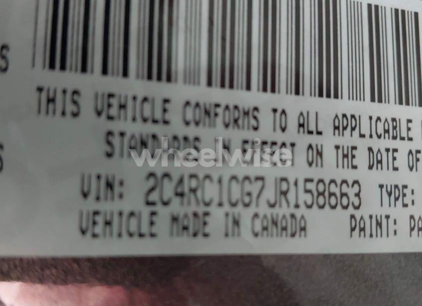 Photo 9 of 2018 Chrysler Pacifica LX (VIN 2C4RC1CG7JR158663)