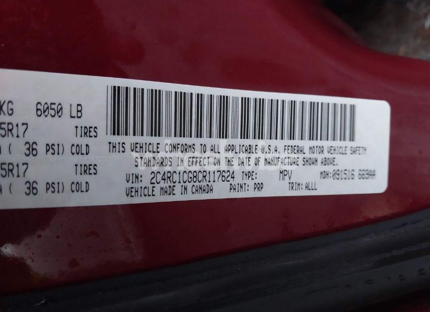 Photo 9 of 2012 Chrysler Town & COUNTRY TOURING-L (VIN 2C4RC1CG8CR117624)