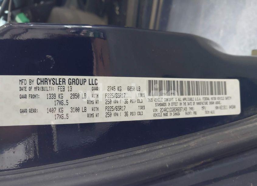 Photo 9 of 2013 Chrysler Town & COUNTRY TOURING-L (VIN 2C4RC1CG8DR697149)