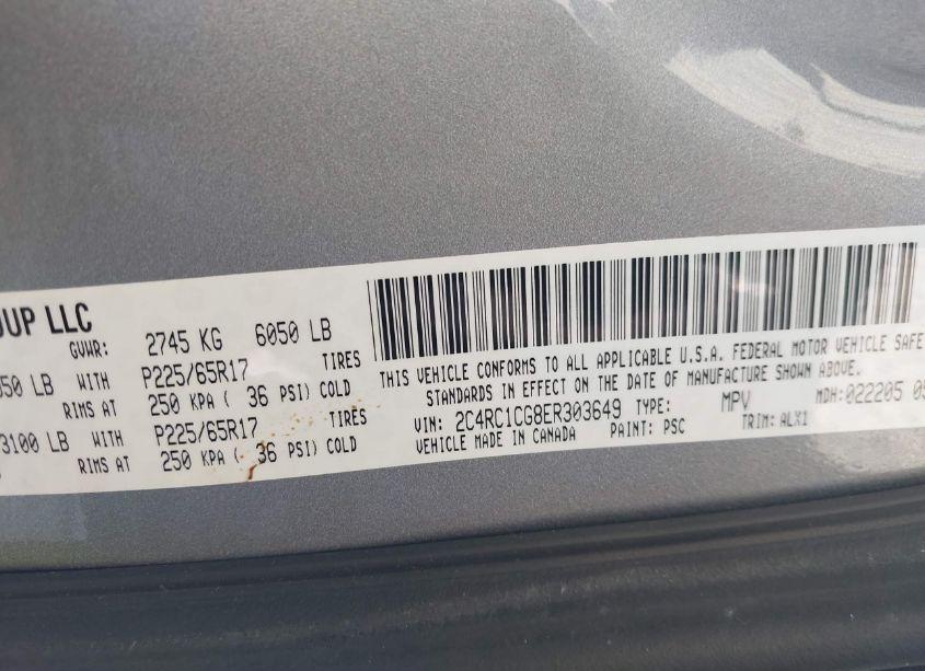 Photo 9 of 2014 Chrysler Town & COUNTRY TOURING-L (VIN 2C4RC1CG8ER303649)