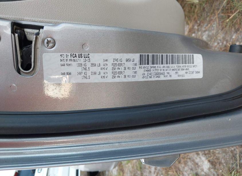 Photo 9 of 2016 Chrysler Town & COUNTRY TOURING-L (VIN 2C4RC1CG8GR264029)