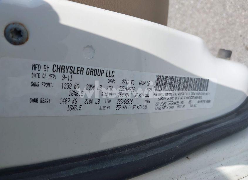 Photo 9 of 2012 Chrysler Town & COUNTRY TOURING-L (VIN 2C4RC1CG9CR144055)