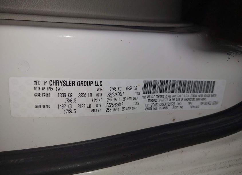 Photo 9 of 2012 Chrysler Town & COUNTRY TOURING L (VIN 2C4RC1CG9CR169179)